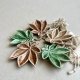 Vintage Wade England Porcelain Leaf Pin Dish ❤ Lata 50-te. XXw.