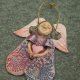 Anioł Radości. Ceramiczny Aniołek. Dekor wiszący