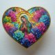 METALOWA EMALIOWANA PRZYPINKA PIN MARYJA MATKA BOSKA