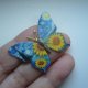 METALOWA MALOWANA PIN PRZYPINKA MOTYL OBRAZ VINCENT VAN GOGH