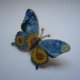 METALOWA MALOWANA PIN PRZYPINKA MOTYL OBRAZ VINCENT VAN GOGH