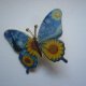 METALOWA MALOWANA PIN PRZYPINKA MOTYL OBRAZ VINCENT VAN GOGH