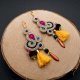 Beżowo-kolorowe kolczyki sutasz w stylu boho 16