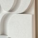 Relief bieli, Biały obraz strukturalny 3D “SILVA FORM I" – minimalistyczny relief ścienny