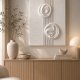Relief "Harmonia" , SILVA FORM II| Biała rzeźba, struktura 3D