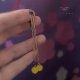 Kolczyki Long Yellow Agate