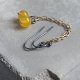 Kolczyki Long Yellow Agate