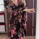 Wzór boho sukienka Romantic Gypsy 4X Plus Size z falbanami