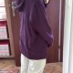 Fioletowa bluza z kapturem JMS rozpinana kieszenie plus size 8XL / 56 / 28