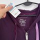 Fioletowa bluza z kapturem JMS rozpinana kieszenie plus size 8XL / 56 / 28