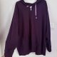 Fioletowa bluza z kapturem JMS rozpinana kieszenie plus size 8XL / 56 / 28