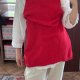 Czerwona długa kamizelka AVA & VIV bawełna plus size oversize 8XL / 56 / 28