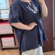 Haftowana bluzka L.A. Blues Deluxe 30/32W Plus Size oversize granatowa 9XL / 58 / 30