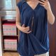 Niebieska bluzka bez rękawów Avenue 30/32 Plus Size z wiązaniem przód 9XL / 58 / 30