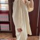Kremowa bluzka z cekinami Roaman's 5X Plus Size oversize złote płatki 9XL / 58 / 30