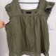 Khaki top bez rękawów Lane Bryant 28 Plus Size koronkowe ramiączka 8XL / 56 / 28