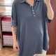 Szara koszulka polo Avenue 30/32 Plus Size krótki rękaw 9XL / 58 / 30