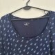 Granatowa bluzka w kropki Catherines 5X Plus Size oversize 9XL / 58 / 30