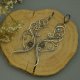 Długie kolczyki labradoryt, stal chirurgiczna, wire wrapping,