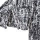 Sukienka plus size wiskoza XXXL czarno-biała