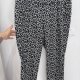 Czarno-białe spodnie w kwiaty Lane Bryant 24 Plus Size 6XL / 52 / 24