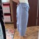 Błękitne capri Croft & Barrow 24W Plus Size stretch