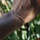 Rose gold wave - awangardowa bransoleta ze srebra i stopu rose gold filled