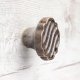 Gałka do mebli złoto-brązowa wz.24, ceramika ręcznie robiona