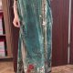 Ekouaer Zielona Sukienka Wzorzysta Plus Size 5XL