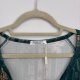 Ekouaer Zielona Sukienka Wzorzysta Plus Size 5XL