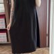 Kasper Czarna Sukienka Midi Plus Size 24W Welurowa 6XL / 52 / 24