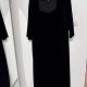 Czarna welurowa sukienka maxi z kwadratowym dekoltem – Lane Bryant 7XL / 54 / 26