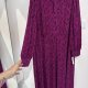 Adorne Woman Fioletowa Sukienka Midi Plus Size 24W