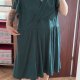 Lane Bryant Zielona Sukienka Kopertowa Plus Size 26/28 7XL / 54 / 26