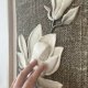 Botanika | Magnolia – obraz strukturalny 3D w ramie