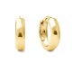 Kolczyki "Simple Hoops" koła 13mm - srebro 925 pozłacane