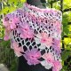 Szal cieniowany z kwiatami