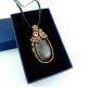 Wisiorek z agatem wire wrapping