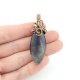 Fluoryt wisiorek wire wrapping