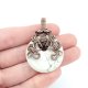 Wisiorek z howlitem wire wrapping