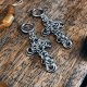 Kolczyki chainmaille z krzyżami ze stali chirurgicznej 6,5 cm gothic dark fairycore