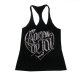 Czarny Top Nadruk M