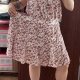 Jessica Simpson Komplet w Kwiaty Plus Size 4X (Top + Spódnico-Szorty)
