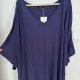 BloomChic Granatowa Tunika Asymetryczna Plus Size 30 9XL / 58 / 30
