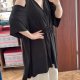 Torrid Czarna Bluzka Cold Shoulder Plus Size 5 8XL / 56 / 28
