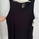 Terra & Sky Czarny Top Bez Rękawów Plus Size 8XL / 56 / 28