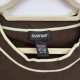 Avenue Brązowy Sweter z Ozdobnym Dekoltem Plus Size 5XL / 50 / 22
