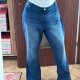 Jennifer Lopez Bootcut Jeansy Granatowe Plus Size 5XL / 50 / 22