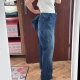Jennifer Lopez Bootcut Jeansy Granatowe Plus Size 5XL / 50 / 22