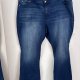 Jennifer Lopez Bootcut Jeansy Granatowe Plus Size 5XL / 50 / 22